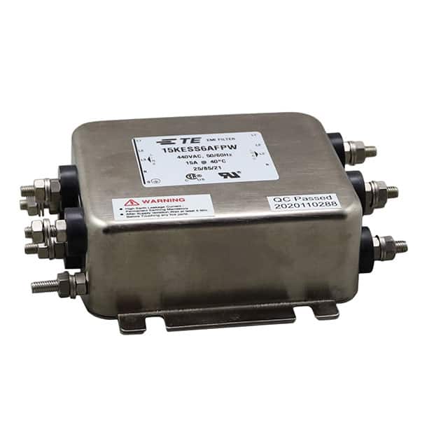 15KESS6AFPW TE Connectivity Corcom Filters  Modules de filtrage de ligne électrique